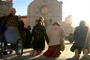 Norcia preghiera Sanbenedetto